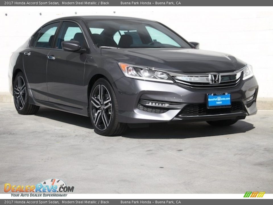 2017 Honda Accord Sport Sedan Modern Steel Metallic / Black Photo #1