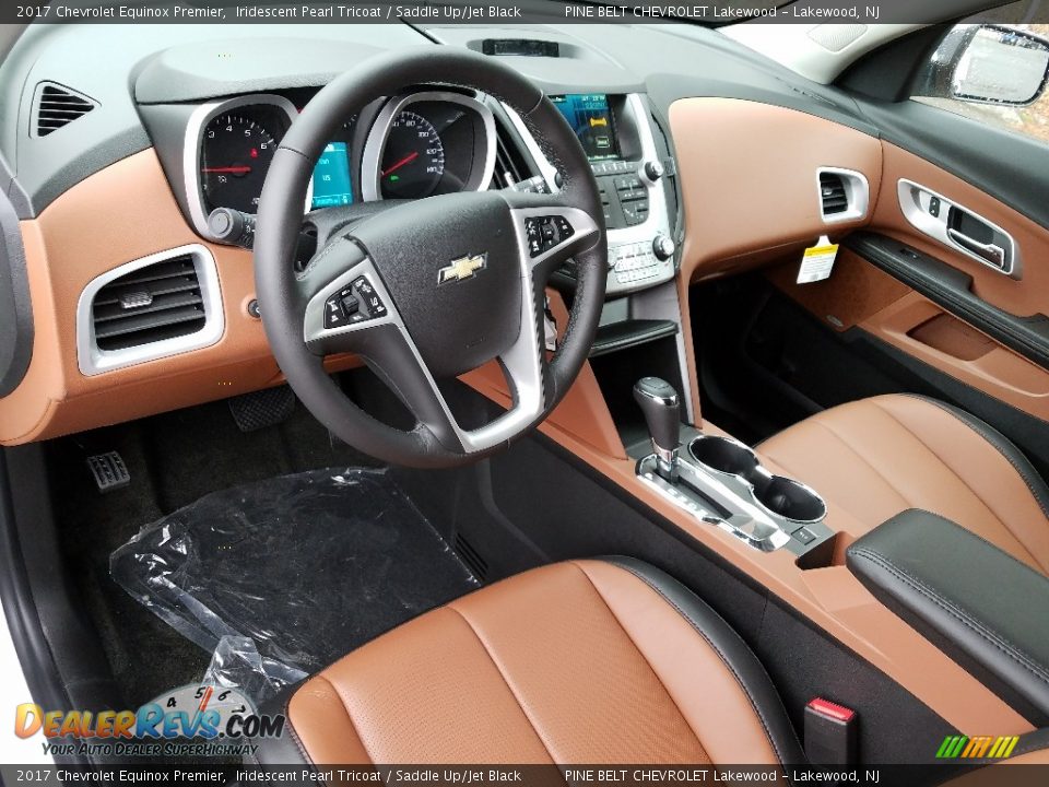 Saddle Up/Jet Black Interior - 2017 Chevrolet Equinox Premier Photo #9