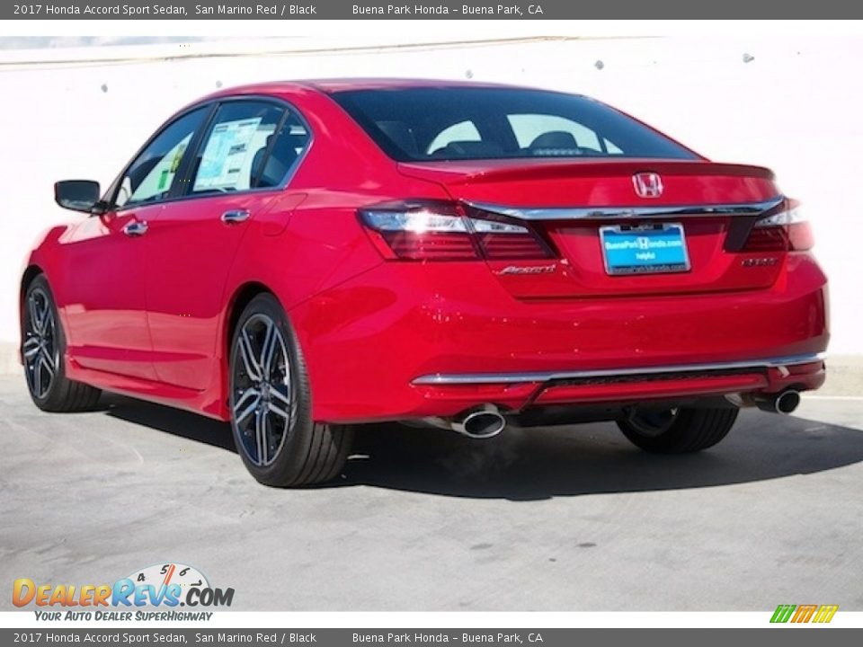 2017 Honda Accord Sport Sedan San Marino Red / Black Photo #2