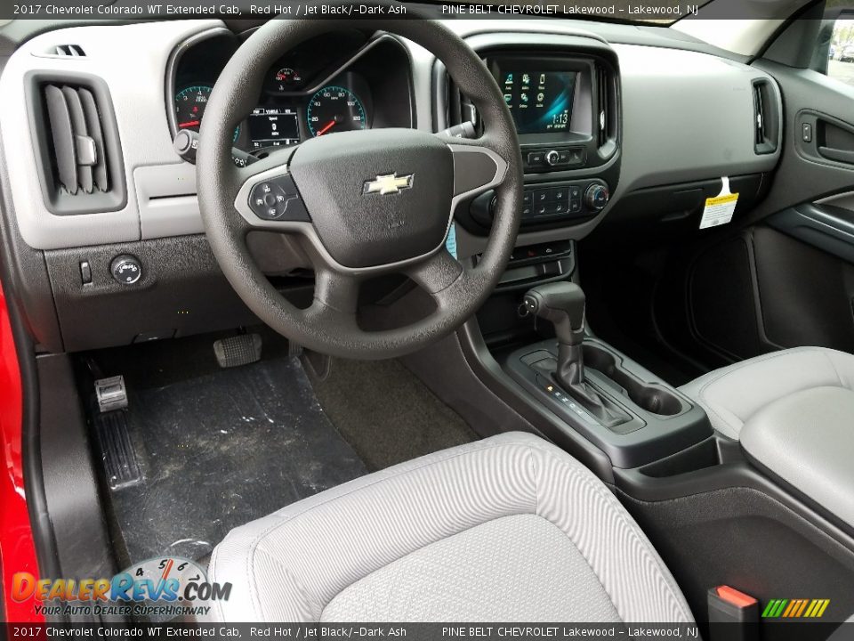 Jet Black/­Dark Ash Interior - 2017 Chevrolet Colorado WT Extended Cab Photo #9