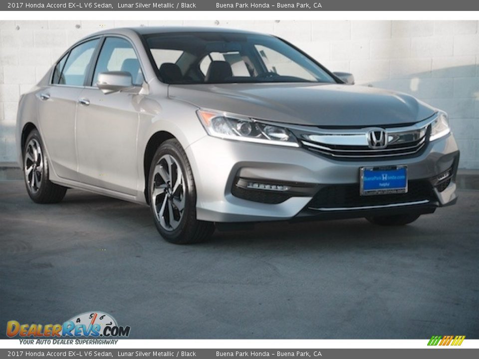 2017 Honda Accord EX-L V6 Sedan Lunar Silver Metallic / Black Photo #1