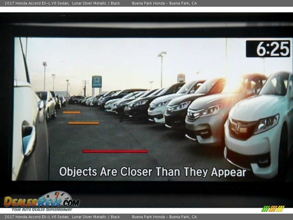 2017 Honda Accord EX-L V6 Sedan Lunar Silver Metallic / Black Photo #7