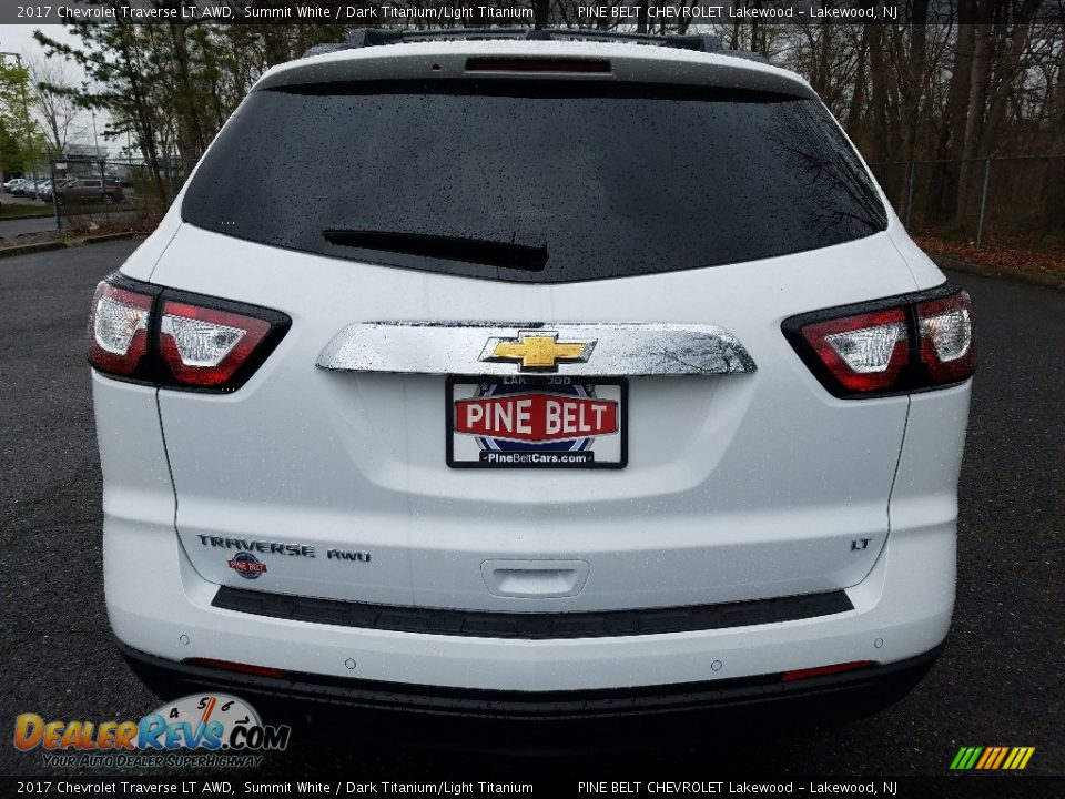 2017 Chevrolet Traverse LT AWD Summit White / Dark Titanium/Light Titanium Photo #5