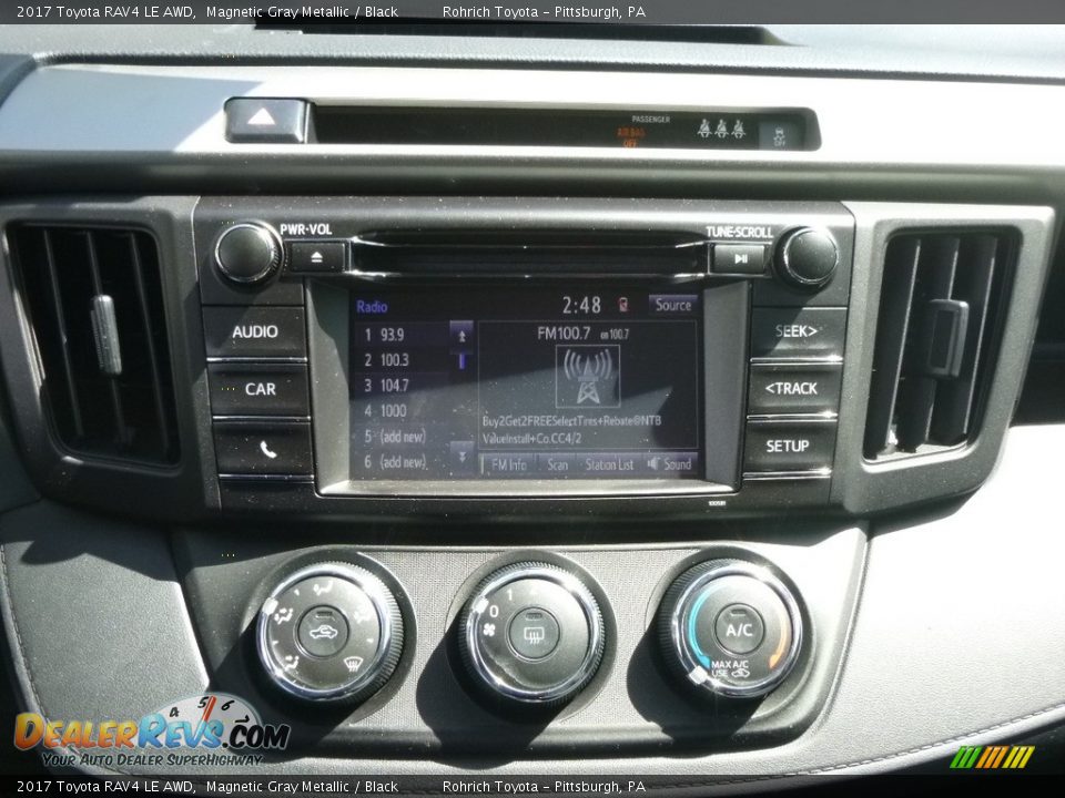 2017 Toyota RAV4 LE AWD Magnetic Gray Metallic / Black Photo #11