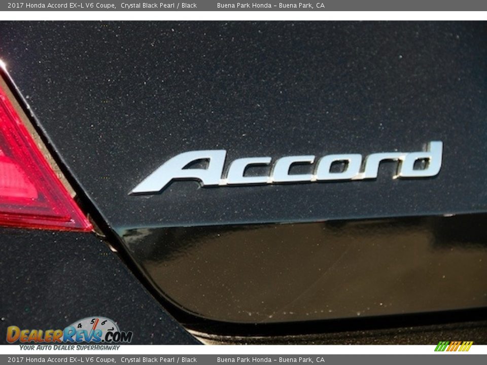 2017 Honda Accord EX-L V6 Coupe Crystal Black Pearl / Black Photo #3