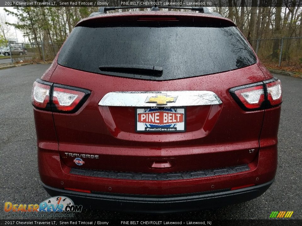 2017 Chevrolet Traverse LT Siren Red Tintcoat / Ebony Photo #5