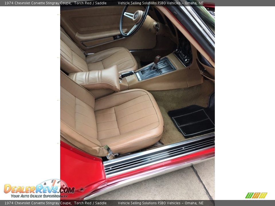Saddle Interior - 1974 Chevrolet Corvette Stingray Coupe Photo #4