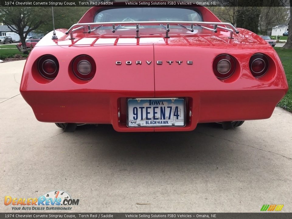 1974 Chevrolet Corvette Stingray Coupe Torch Red / Saddle Photo #8