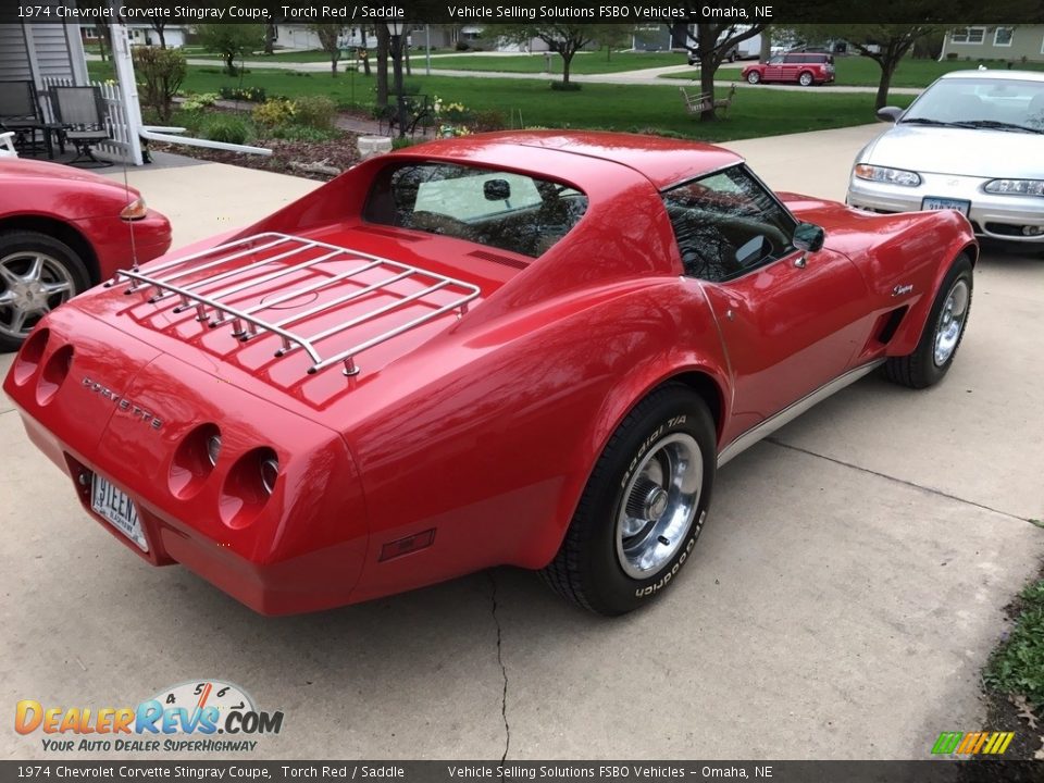 1974 Chevrolet Corvette Stingray Coupe Torch Red / Saddle Photo #9