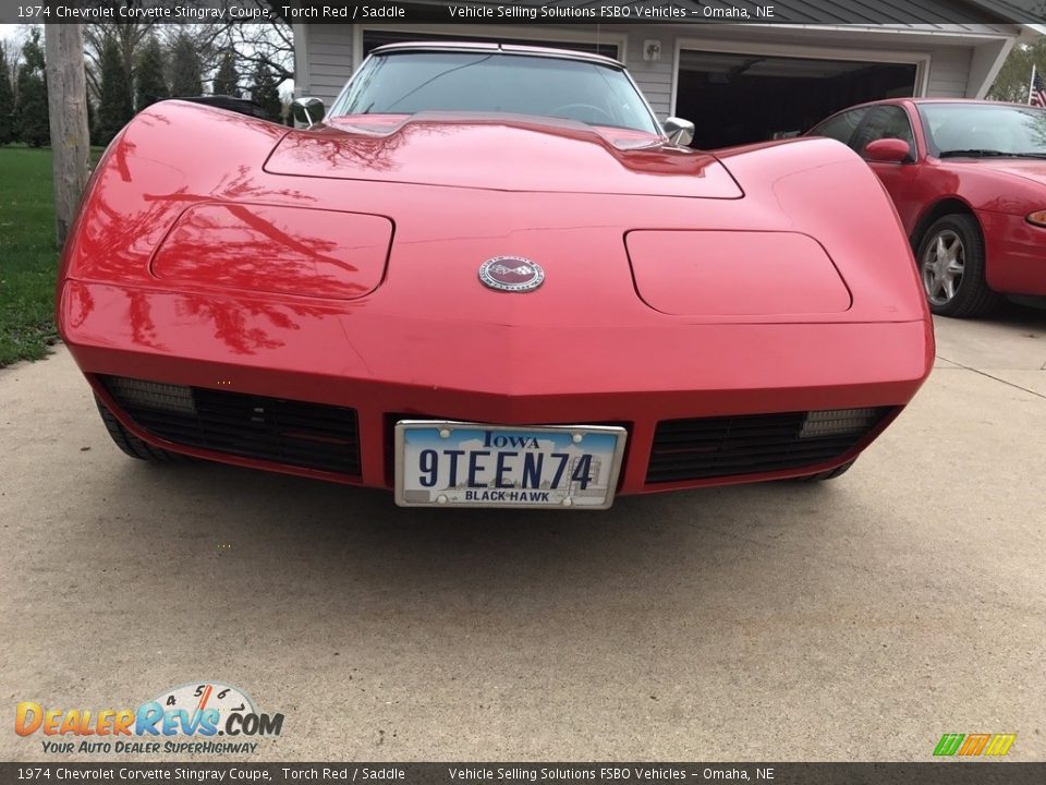 1974 Chevrolet Corvette Stingray Coupe Torch Red / Saddle Photo #11