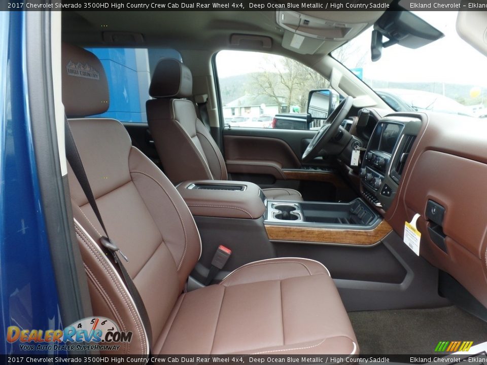 Front Seat of 2017 Chevrolet Silverado 3500HD High Country Crew Cab Dual Rear Wheel 4x4 Photo #11
