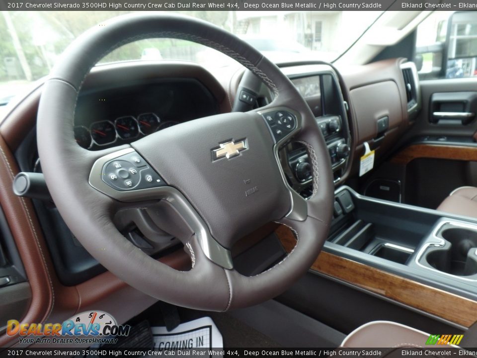2017 Chevrolet Silverado 3500HD High Country Crew Cab Dual Rear Wheel 4x4 Steering Wheel Photo #20