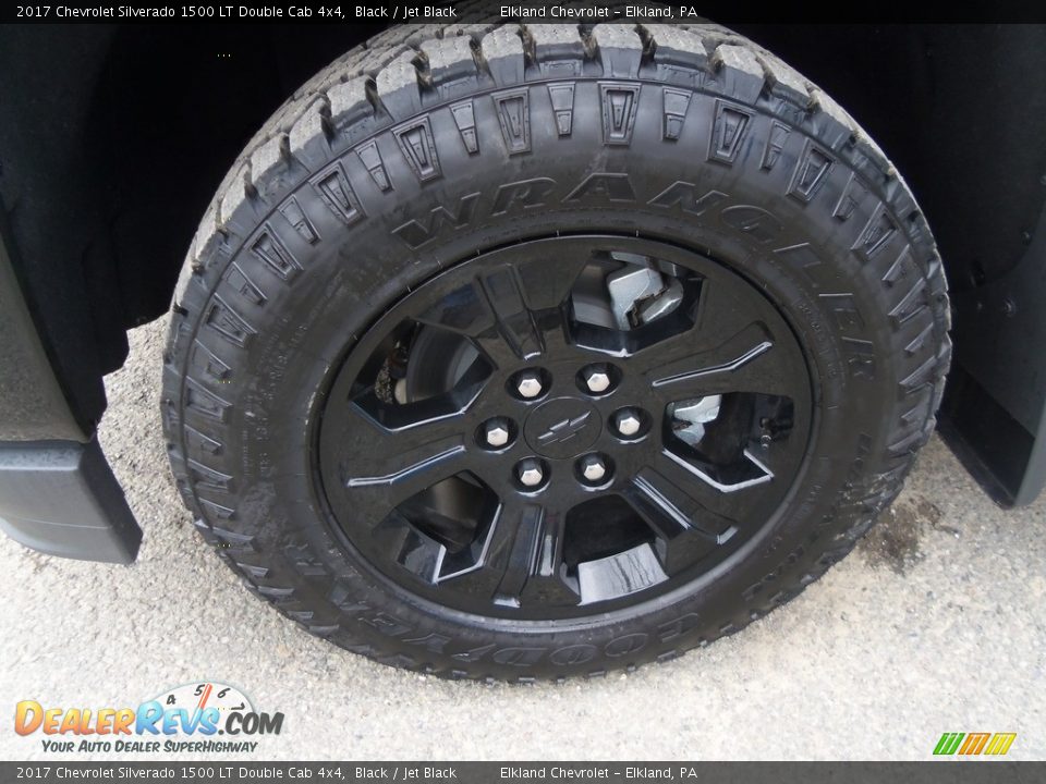 2017 Chevrolet Silverado 1500 LT Double Cab 4x4 Black / Jet Black Photo #5