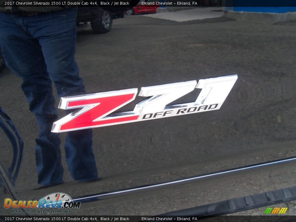 2017 Chevrolet Silverado 1500 LT Double Cab 4x4 Black / Jet Black Photo #6