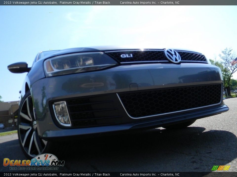 2013 Volkswagen Jetta GLI Autobahn Platinum Gray Metallic / Titan Black Photo #1