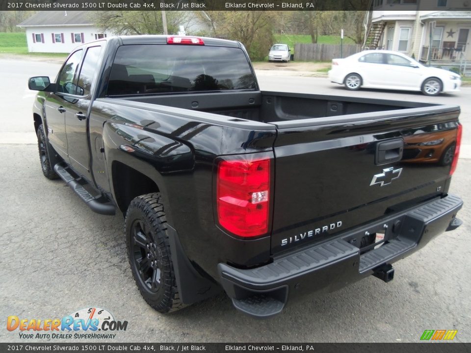 2017 Chevrolet Silverado 1500 LT Double Cab 4x4 Black / Jet Black Photo #9