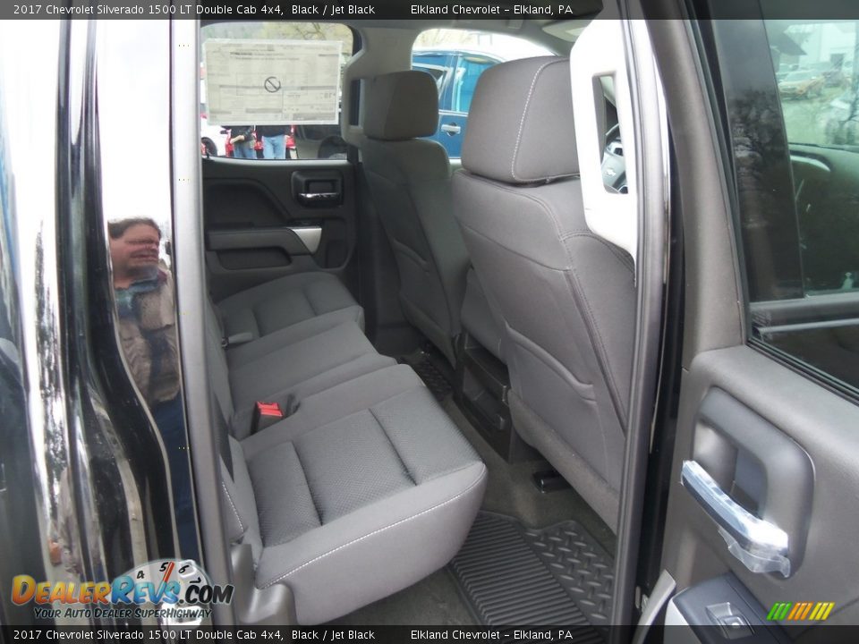 2017 Chevrolet Silverado 1500 LT Double Cab 4x4 Black / Jet Black Photo #13