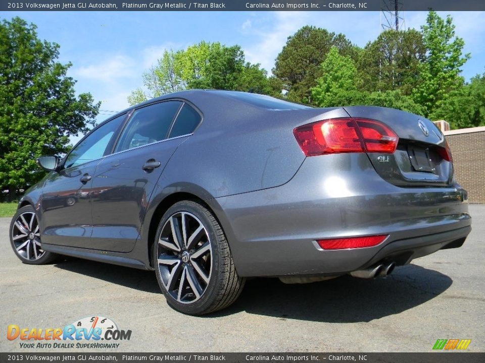 2013 Volkswagen Jetta GLI Autobahn Platinum Gray Metallic / Titan Black Photo #8