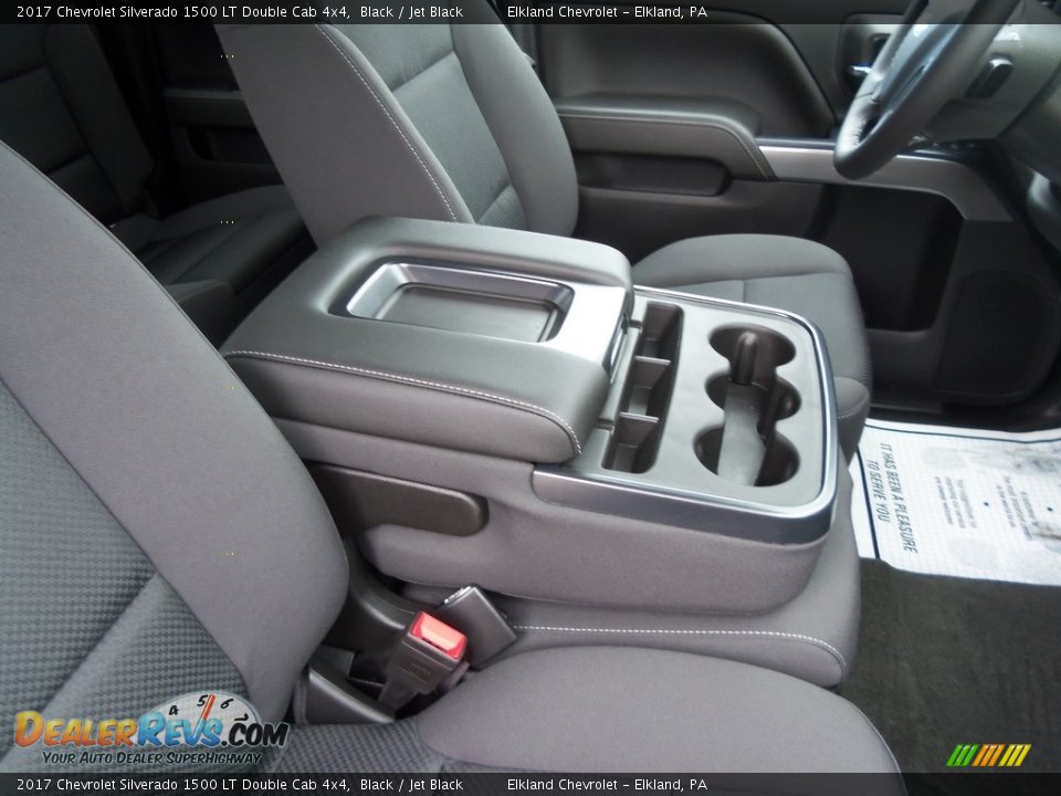 2017 Chevrolet Silverado 1500 LT Double Cab 4x4 Black / Jet Black Photo #16