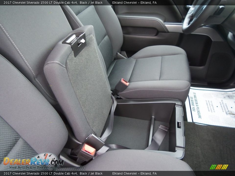 2017 Chevrolet Silverado 1500 LT Double Cab 4x4 Black / Jet Black Photo #18