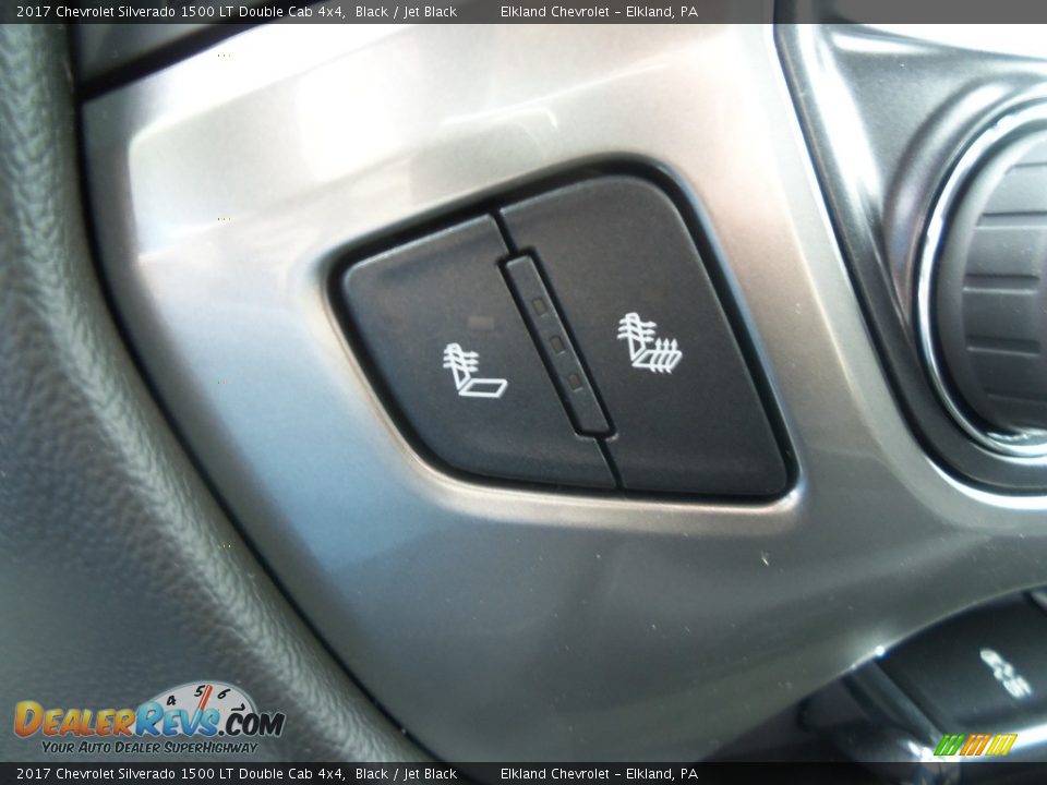 2017 Chevrolet Silverado 1500 LT Double Cab 4x4 Black / Jet Black Photo #23