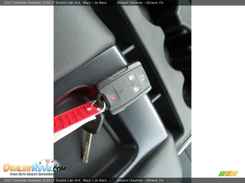 2017 Chevrolet Silverado 1500 LT Double Cab 4x4 Black / Jet Black Photo #25
