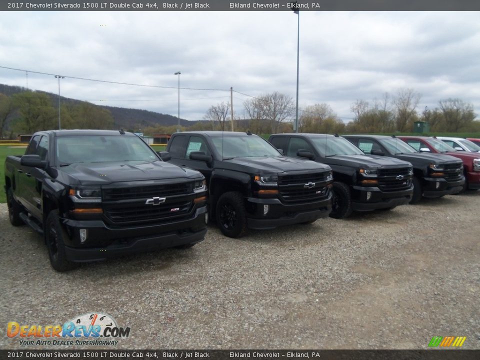 2017 Chevrolet Silverado 1500 LT Double Cab 4x4 Black / Jet Black Photo #26