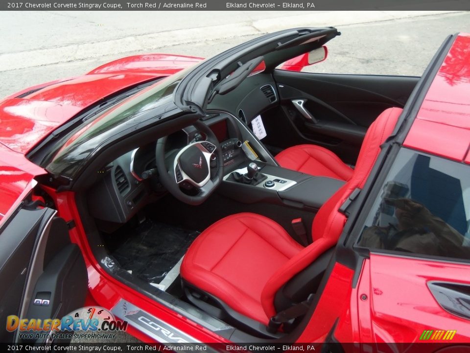 Adrenaline Red Interior - 2017 Chevrolet Corvette Stingray Coupe Photo #16