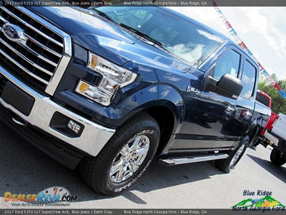 2017 Ford F150 XLT SuperCrew 4x4 Blue Jeans / Earth Gray Photo #36