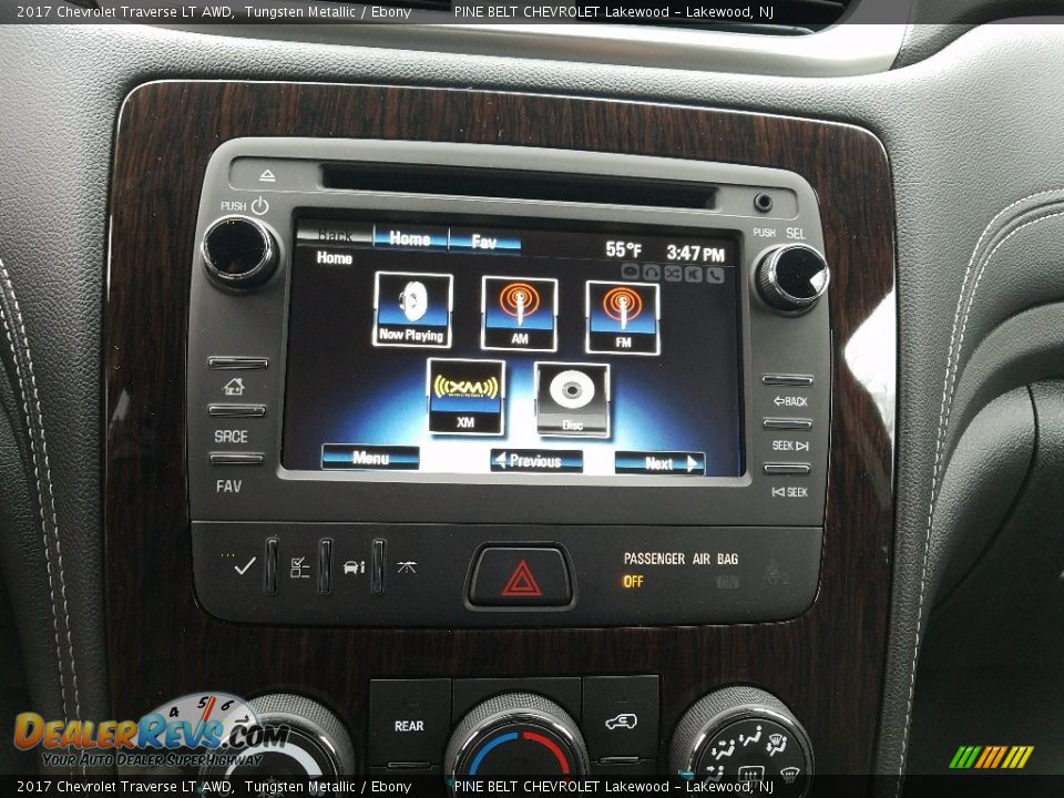 2017 Chevrolet Traverse LT AWD Tungsten Metallic / Ebony Photo #10