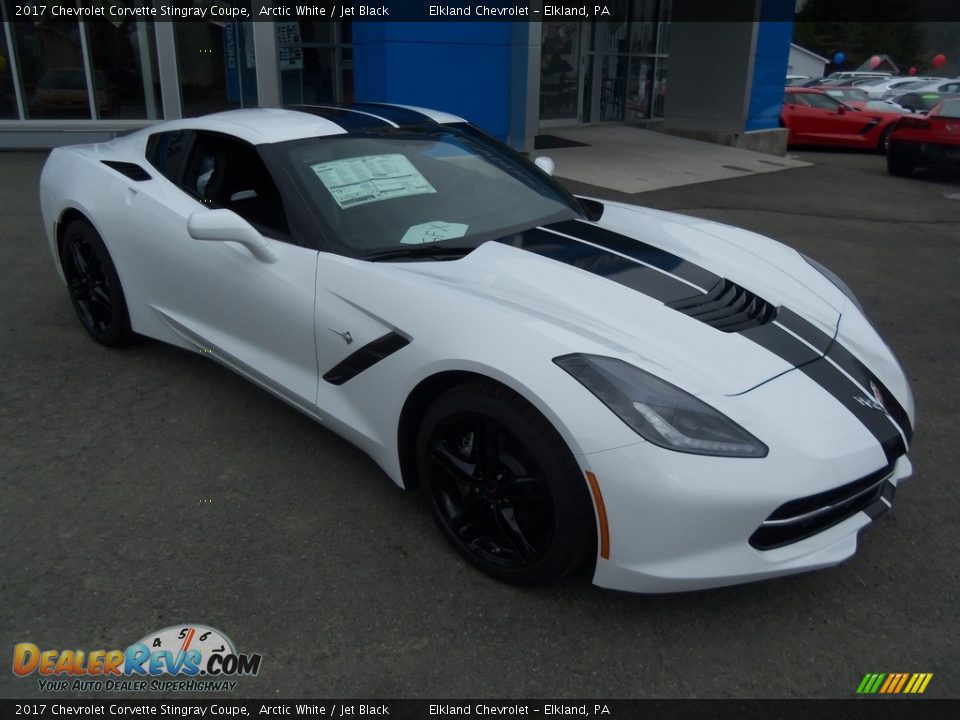 2017 Chevrolet Corvette Stingray Coupe Arctic White / Jet Black Photo #14