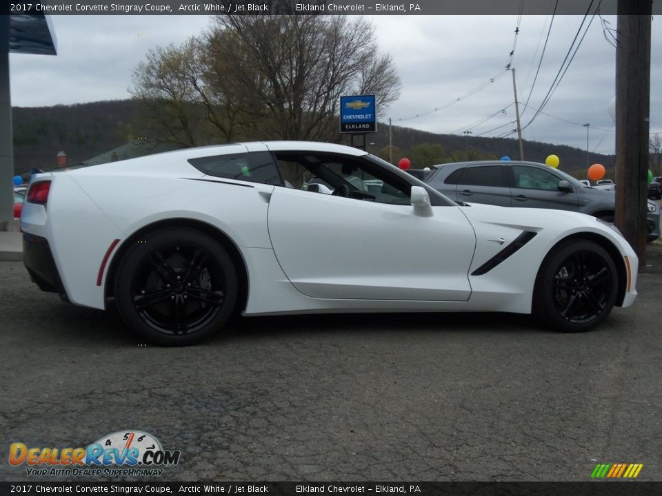 2017 Chevrolet Corvette Stingray Coupe Arctic White / Jet Black Photo #16