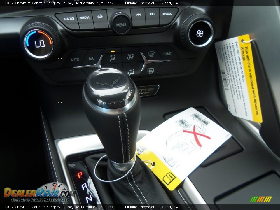 2017 Chevrolet Corvette Stingray Coupe Arctic White / Jet Black Photo #19