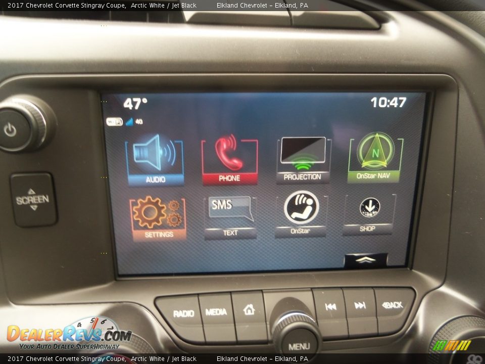 2017 Chevrolet Corvette Stingray Coupe Arctic White / Jet Black Photo #22