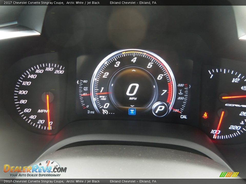 2017 Chevrolet Corvette Stingray Coupe Arctic White / Jet Black Photo #23