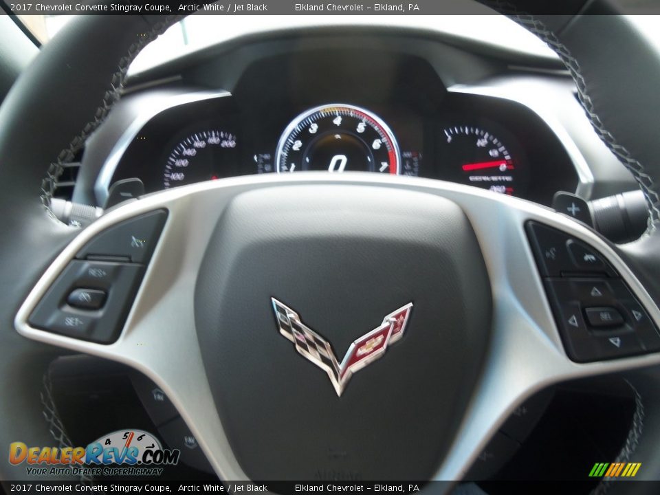 2017 Chevrolet Corvette Stingray Coupe Arctic White / Jet Black Photo #24
