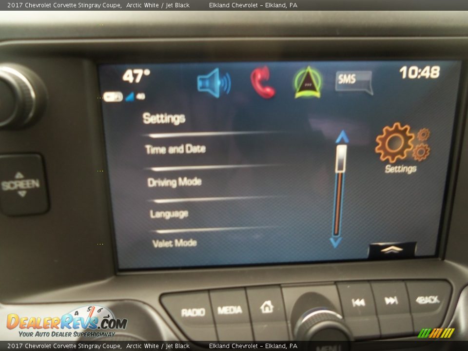 2017 Chevrolet Corvette Stingray Coupe Arctic White / Jet Black Photo #25