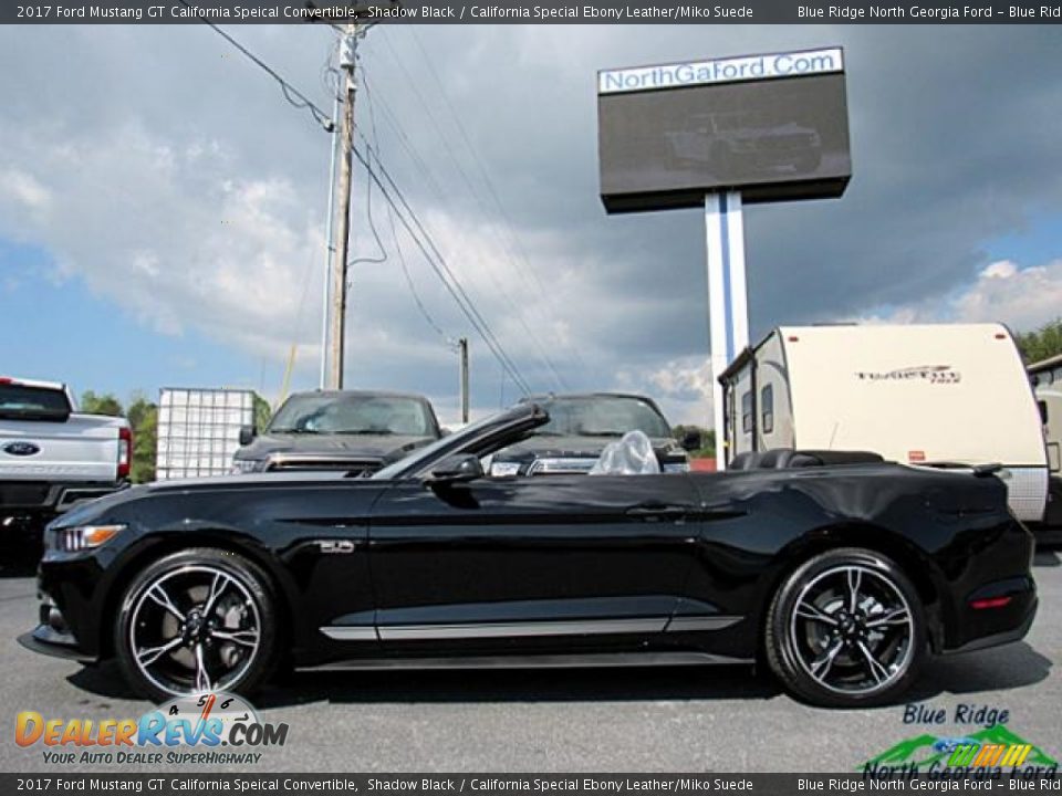 2017 Ford Mustang GT California Speical Convertible Shadow Black / California Special Ebony Leather/Miko Suede Photo #2