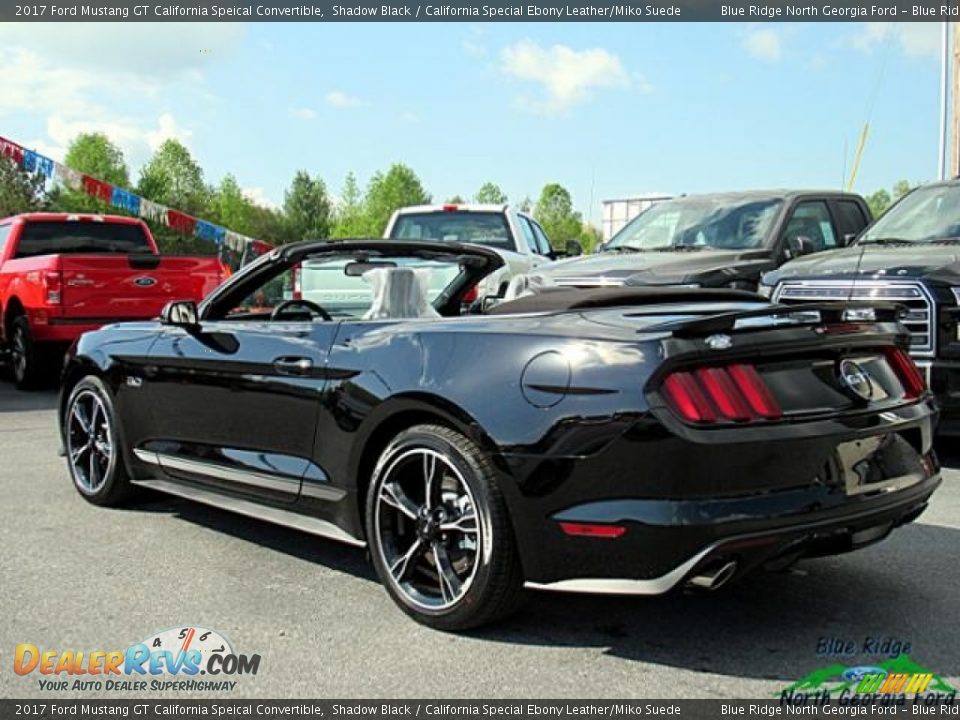 2017 Ford Mustang GT California Speical Convertible Shadow Black / California Special Ebony Leather/Miko Suede Photo #3