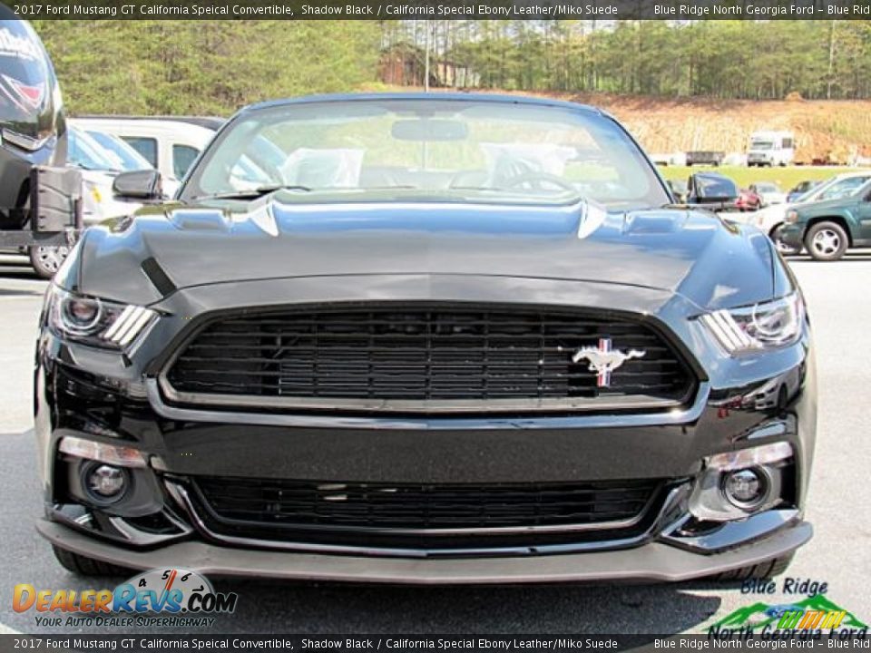 2017 Ford Mustang GT California Speical Convertible Shadow Black / California Special Ebony Leather/Miko Suede Photo #4
