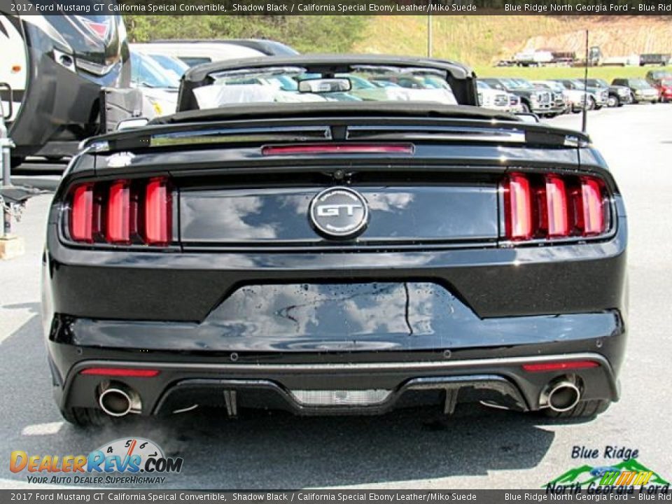 2017 Ford Mustang GT California Speical Convertible Shadow Black / California Special Ebony Leather/Miko Suede Photo #5