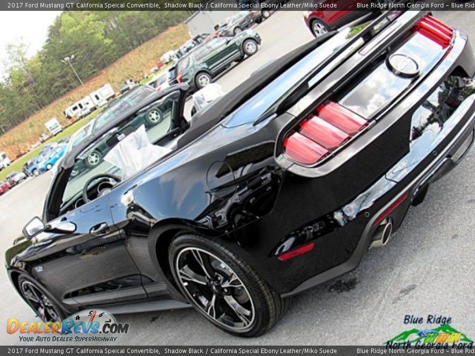 2017 Ford Mustang GT California Speical Convertible Shadow Black / California Special Ebony Leather/Miko Suede Photo #9