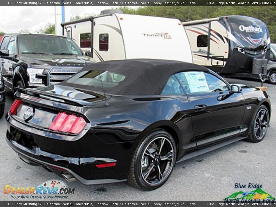 2017 Ford Mustang GT California Speical Convertible Shadow Black / California Special Ebony Leather/Miko Suede Photo #31