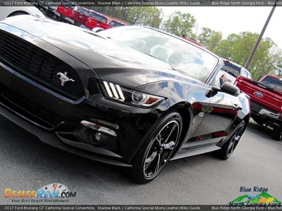 2017 Ford Mustang GT California Speical Convertible Shadow Black / California Special Ebony Leather/Miko Suede Photo #32
