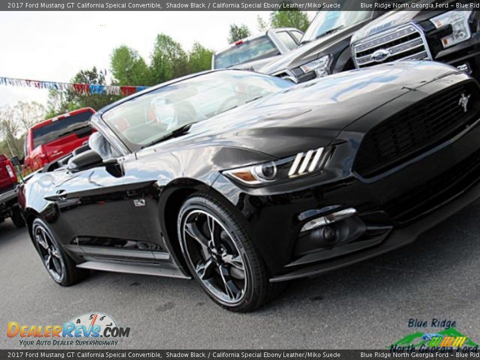 2017 Ford Mustang GT California Speical Convertible Shadow Black / California Special Ebony Leather/Miko Suede Photo #33