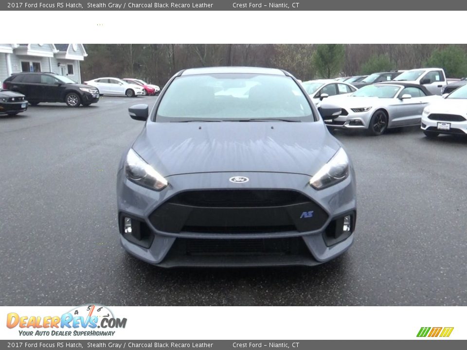 2017 Ford Focus RS Hatch Stealth Gray / Charcoal Black Recaro Leather Photo #2