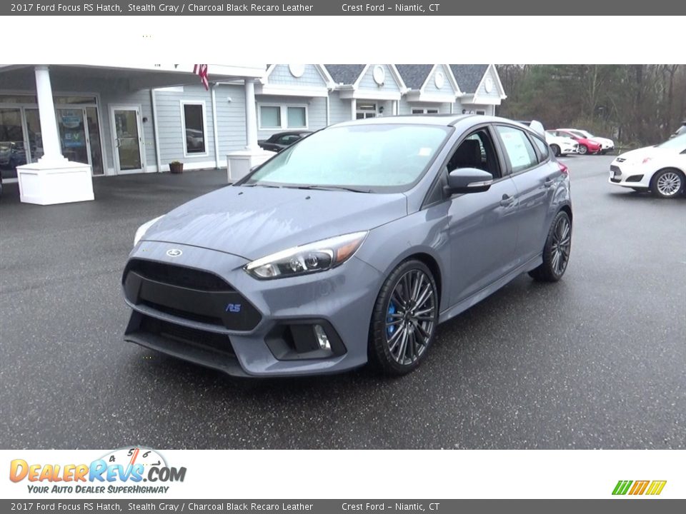2017 Ford Focus RS Hatch Stealth Gray / Charcoal Black Recaro Leather Photo #3