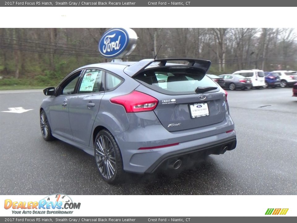 2017 Ford Focus RS Hatch Stealth Gray / Charcoal Black Recaro Leather Photo #5