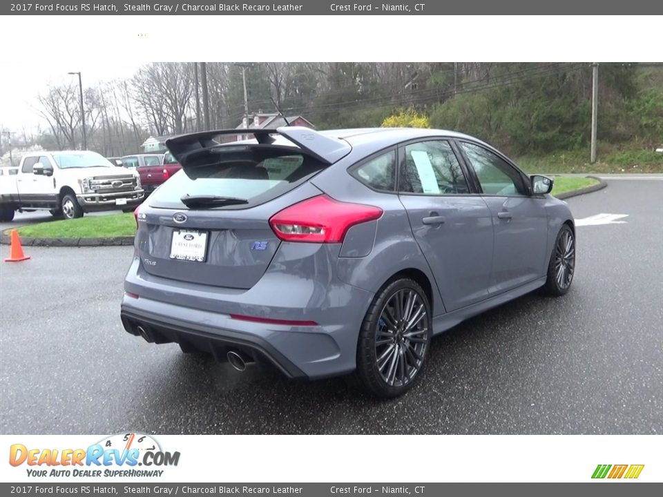 2017 Ford Focus RS Hatch Stealth Gray / Charcoal Black Recaro Leather Photo #7