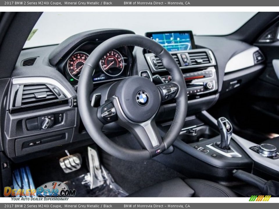 2017 BMW 2 Series M240i Coupe Mineral Grey Metallic / Black Photo #5